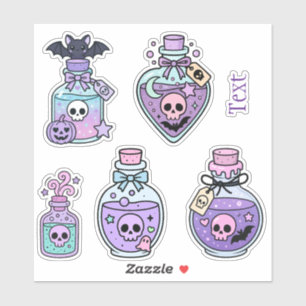 Personalised witchy potion bottles