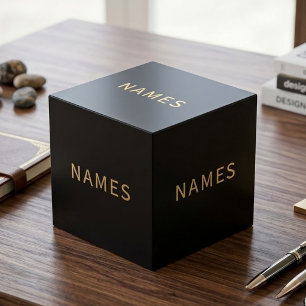 Personalised With 5 Last Name or Nickname on Them Cube
