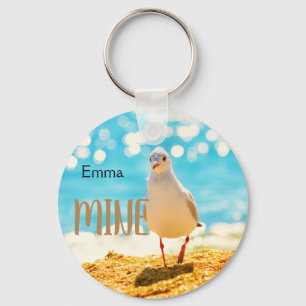 Personalised  with  a seagull key ring