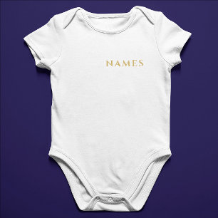 Personalised With Last Name or Nickname on Them Baby Bodysuit