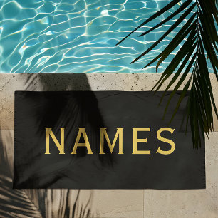 Personalised With Last Name or Nickname on Them Beach Towel