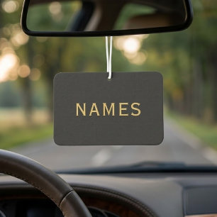 Personalised With Last Name or Nickname on Them Car Air Freshener