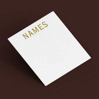 Personalised With Last Name or Nickname on Them Card