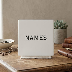 Personalised With Last Name or Nickname on Them Ceramic Tile