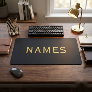 Personalised With Last Name or Nickname on Them Desk Mat