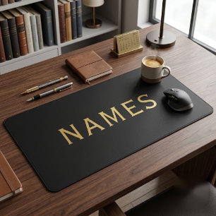 Personalised With Last Name or Nickname on Them Desk Mat