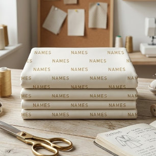 Personalised With Last Name or Nickname on Them Fabric