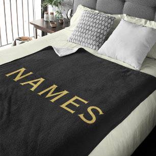 Personalised With Last Name or Nickname on Them Fleece Blanket
