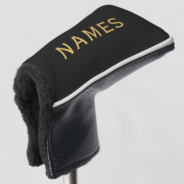 Personalised With Last Name or Nickname on Them Golf Head Cover (3/4 Front)