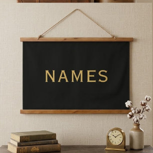 Personalised With Last Name or Nickname on Them Hanging Tapestry