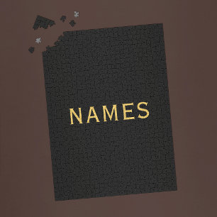 Personalised With Last Name or Nickname on Them Jigsaw Puzzle