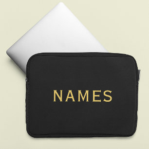Personalised With Last Name or Nickname on Them Laptop Sleeve