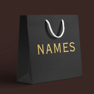 Personalised With Last Name or Nickname on Them Large Gift Bag