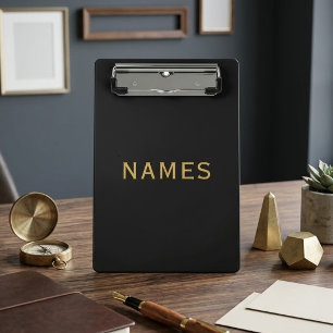 Personalised With Last Name or Nickname on Them Mini Clipboard