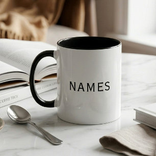 Personalised With Last Name or Nickname on Them Mug