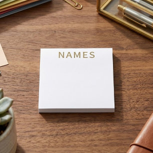 Personalised With Last Name or Nickname on Them Post-it Notes