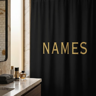 Personalised With Last Name or Nickname on Them Shower Curtain