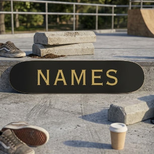 Personalised With Last Name or Nickname on Them Skateboard