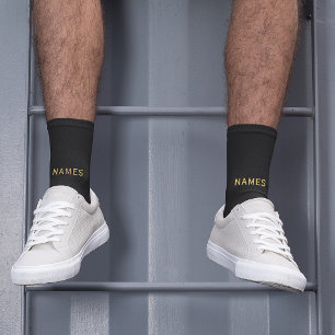 Personalised With Last Name or Nickname on Them Socks