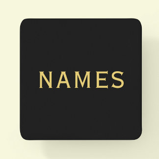 Personalised With Last Name or Nickname on Them Square Paper Coaster