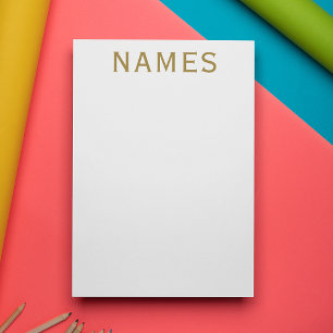 Personalised With Last Name or Nickname on Them Stationery
