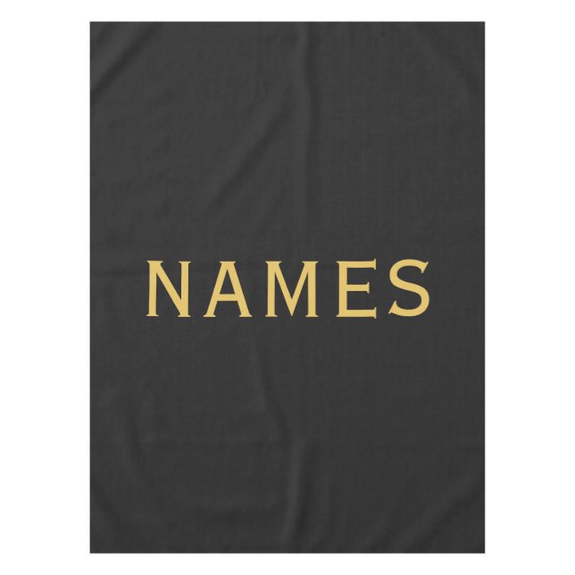 Personalised With Last Name or Nickname on Them Tablecloth (Front)