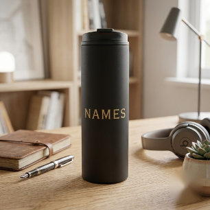 Personalised With Last Name or Nickname on Them Thermal Tumbler