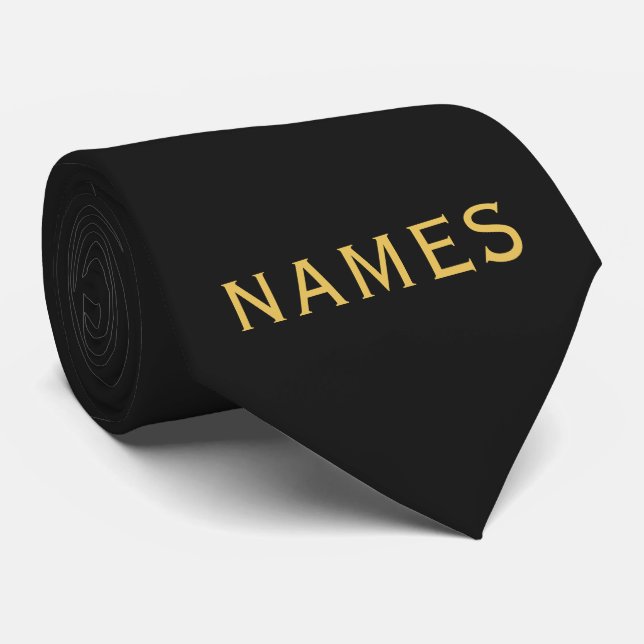 Personalised With Last Name or Nickname on Them Tie (Rolled)