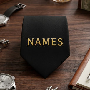 Personalised With Last Name or Nickname on Them Tie