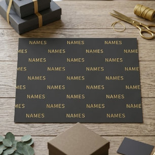 Personalised With Last Name or Nickname on Them Tissue Paper