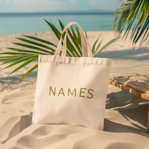 Personalised With Last Name or Nickname on Them Tote Bag