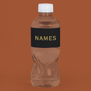 Personalised With Last Name or Nickname on Them Water Bottle Label