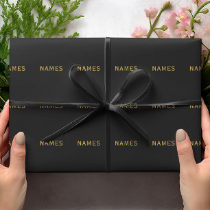 Personalised With Last Name or Nickname on Them Wrapping Paper