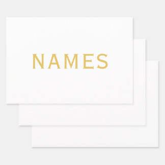 Personalised With Last Name or Nickname on Them Wrapping Paper Sheet