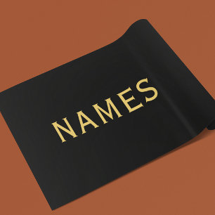 Personalised With Last Name or Nickname on Them Wrapping Paper Sheet