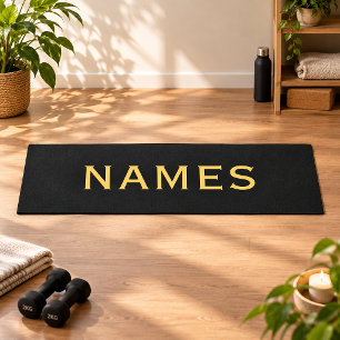 Personalised With Last Name or Nickname on Them Yoga Mat