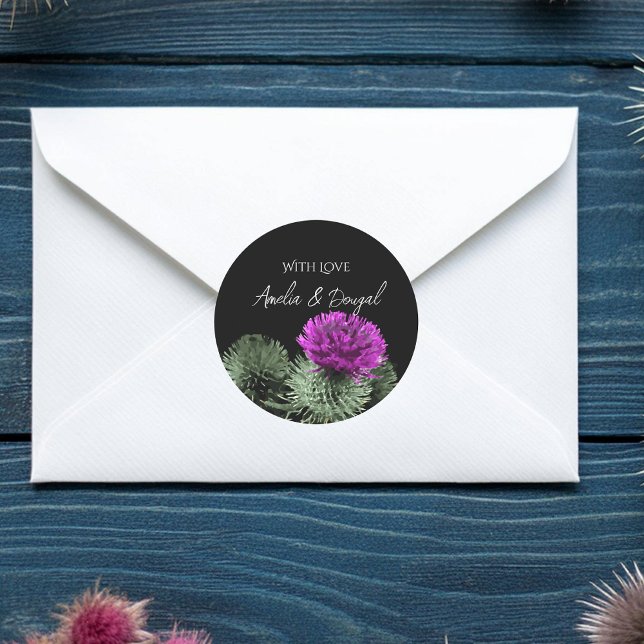 Personalised with love Thistle Sticker (Creator Uploaded)
