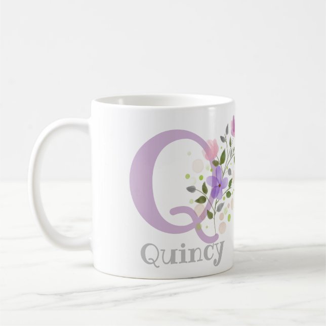 Personalised with Name and First Initial. Coffee Mug (Left)