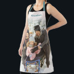 Personalised with Name Large Photo Apron<br><div class="desc">Create a special personalised gift that's perfect for anyone who loves to cook and bake. This apron is ready to be customised with your favourite photo and personalised with a name or other text. The name appears in bold teal blue lettering against an antique ivory white background. The apron straps...</div>