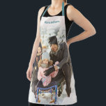 Personalised with Name Large Photo Apron<br><div class="desc">Create a special personalised gift that's perfect for anyone who loves to cook and bake. This apron is ready to be customised with your favourite photo and personalised with a name or other text. The name appears in bold teal blue lettering against an antique ivory white background. The apron straps...</div>