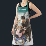 Personalised with Name Large Photo Apron<br><div class="desc">Create a special personalised gift that's perfect for anyone who loves to cook and bake. This apron is ready to be customised with your favourite photo and personalised with a name or other text. The name appears in bold ivory white lettering against a dark teal background. The apron straps are...</div>