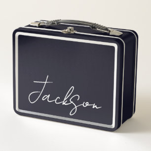 Personalised with Name Metal Lunchbox