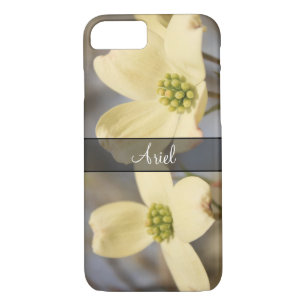 Personalised with Photo of 2 Dogwood Blossoms iPhone 8/7 Case