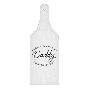 Personalised with Year Since Grill Master Daddy Cutting Board