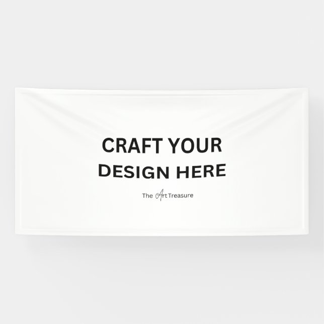 Personalised with Your Design, Logo,Message 4'x8' Banner (Horizontal)