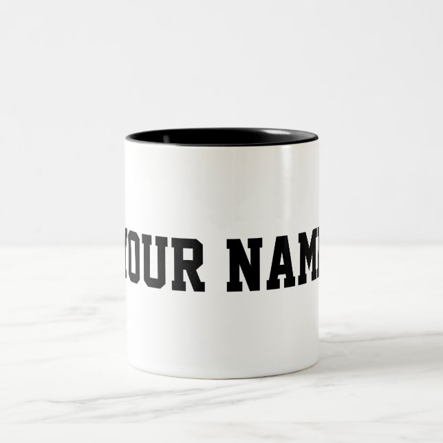 Personalised with Your Name Two-Tone Coffee Mug (Center)