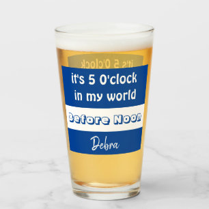 Personalised Witty Beer Glass