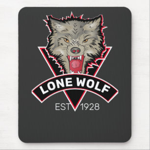Personalised Wolf Theme eSport Team Sign Mouse Pad