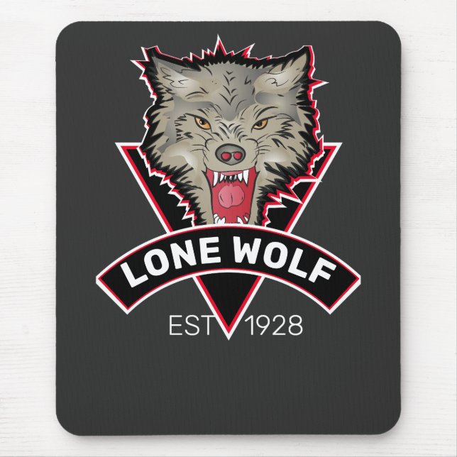 Personalised Wolf Theme eSport Team Sign Mouse Pad (Front)