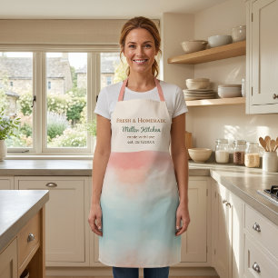 Personalised Women Kitchen Apron Custom Name Chef